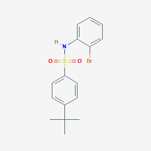 molecular formula C16H18BrNO2S B390028 N-(2-溴苯基)-4-叔丁基苯磺酰胺 CAS No. 664312-93-0