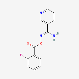 N'-[(2-fluorobenzoyl)oxy]-3-pyridinecarboximidamide