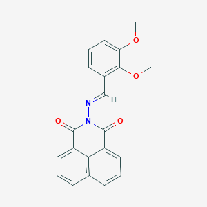 molecular formula C21H16N2O4 B3900303 2-[(2,3-dimethoxybenzylidene)amino]-1H-benzo[de]isoquinoline-1,3(2H)-dione 