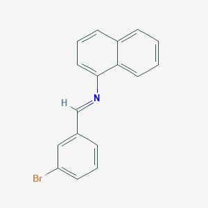 molecular formula C17H12BrN B390031 N-(3-bromobenzylidene)-N-(1-naphthyl)amine 