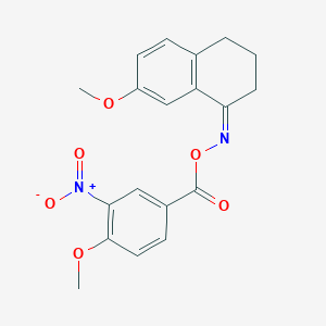 7-methoxy-3,4-dihydro-1(2H)-naphthalenone O-(4-methoxy-3-nitrobenzoyl)oxime