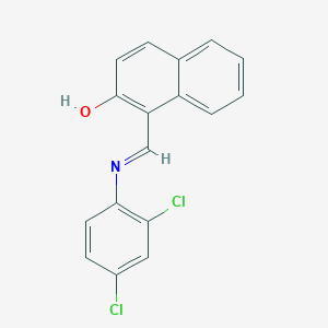 molecular formula C17H11Cl2NO B390032 1-{[(2,4-二氯苯基)亚氨基]甲基}-2-萘酚 CAS No. 184289-47-2