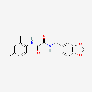 molecular formula C18H18N2O4 B3900320 N-(1,3-benzodioxol-5-ylmethyl)-N'-(2,4-dimethylphenyl)ethanediamide 