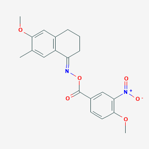 6-methoxy-7-methyl-3,4-dihydro-1(2H)-naphthalenone O-(4-methoxy-3-nitrobenzoyl)oxime