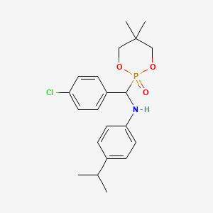 N-[(4-chlorophenyl)(5,5-dimethyl-2-oxido-1,3,2-dioxaphosphinan-2-yl)methyl]-4-isopropylaniline