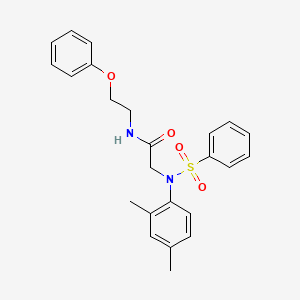 N~2~-(2,4-dimethylphenyl)-N~1~-(2-phenoxyethyl)-N~2~-(phenylsulfonyl)glycinamide