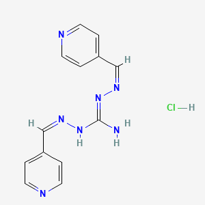 N',2-bis(4-pyridinylmethylene)hydrazinecarboximidohydrazide hydrochloride