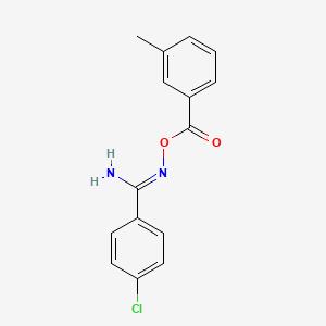 4-chloro-N'-[(3-methylbenzoyl)oxy]benzenecarboximidamide