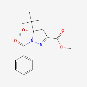 methyl 1-benzoyl-5-tert-butyl-5-hydroxy-4,5-dihydro-1H-pyrazole-3-carboxylate