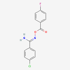 4-chloro-N'-[(4-fluorobenzoyl)oxy]benzenecarboximidamide