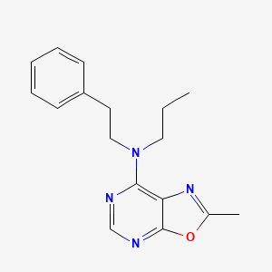 molecular formula C17H20N4O B3900381 2-methyl-N-(2-phenylethyl)-N-propyl[1,3]oxazolo[5,4-d]pyrimidin-7-amine 