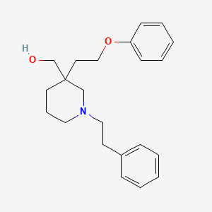 [3-(2-phenoxyethyl)-1-(2-phenylethyl)-3-piperidinyl]methanol