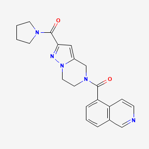 5-{[2-(pyrrolidin-1-ylcarbonyl)-6,7-dihydropyrazolo[1,5-a]pyrazin-5(4H)-yl]carbonyl}isoquinoline