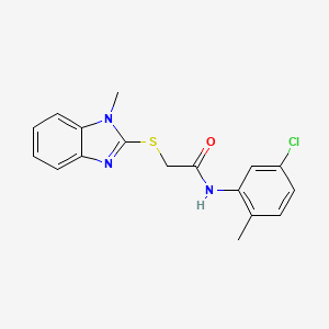 N-(5-chloro-2-methylphenyl)-2-[(1-methyl-1H-benzimidazol-2-yl)thio]acetamide