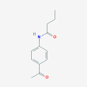 molecular formula C12H15NO2 B390044 N-(4-acetylphenyl)butanamide CAS No. 324580-52-1