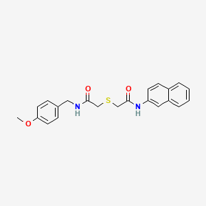 2-({2-[(4-methoxybenzyl)amino]-2-oxoethyl}thio)-N-2-naphthylacetamide