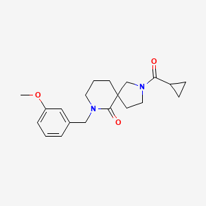 2-(cyclopropylcarbonyl)-7-(3-methoxybenzyl)-2,7-diazaspiro[4.5]decan-6-one