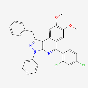 1-benzyl-5-(2,4-dichlorophenyl)-7,8-dimethoxy-3-phenyl-3H-pyrazolo[3,4-c]isoquinoline