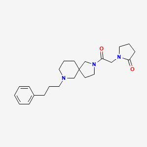 1-{2-oxo-2-[7-(3-phenylpropyl)-2,7-diazaspiro[4.5]dec-2-yl]ethyl}-2-pyrrolidinone