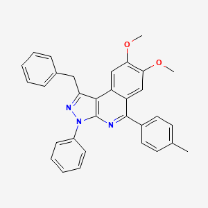 1-benzyl-7,8-dimethoxy-5-(4-methylphenyl)-3-phenyl-3H-pyrazolo[3,4-c]isoquinoline