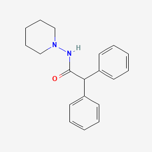 molecular formula C19H22N2O B3900587 2,2-diphenyl-N-1-piperidinylacetamide 