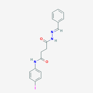 molecular formula C17H16IN3O2 B390059 4-(2-benzylidenehydrazino)-N-(4-iodophenyl)-4-oxobutanamide 