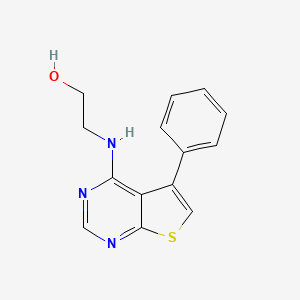 2-[(5-phenylthieno[2,3-d]pyrimidin-4-yl)amino]ethanol