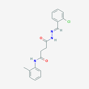 4-[2-(2-chlorobenzylidene)hydrazino]-N-(2-methylphenyl)-4-oxobutanamide