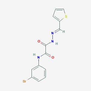 molecular formula C13H10BrN3O2S B390065 N-(3-bromophenyl)-2-oxo-2-[2-(2-thienylmethylene)hydrazino]acetamide 