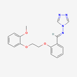 N-{2-[2-(2-methoxyphenoxy)ethoxy]benzylidene}-4H-1,2,4-triazol-4-amine