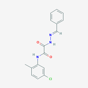 molecular formula C16H14ClN3O2 B390066 2-(2-benzylidenehydrazino)-N-(5-chloro-2-methylphenyl)-2-oxoacetamide 