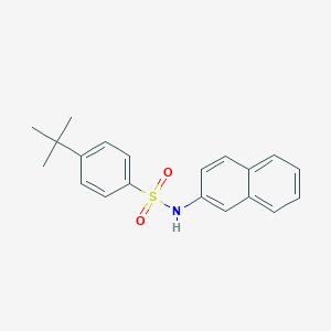 molecular formula C20H21NO2S B390068 4-tert-butyl-N-(2-naphthyl)benzenesulfonamide 