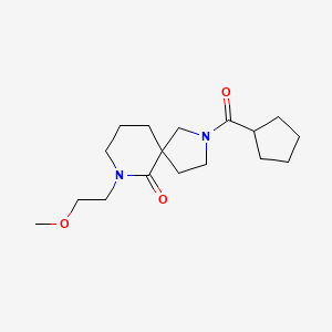 2-(cyclopentylcarbonyl)-7-(2-methoxyethyl)-2,7-diazaspiro[4.5]decan-6-one