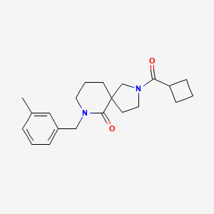 molecular formula C21H28N2O2 B3900699 2-(cyclobutylcarbonyl)-7-(3-methylbenzyl)-2,7-diazaspiro[4.5]decan-6-one 