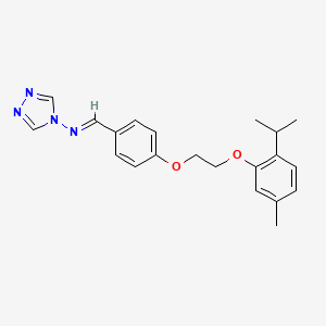 N-[(E)-(4-{2-[5-methyl-2-(propan-2-yl)phenoxy]ethoxy}phenyl)methylidene]-4H-1,2,4-triazol-4-amine