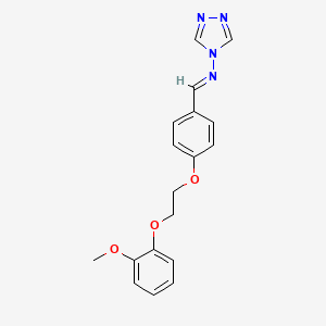 N-[(E)-{4-[2-(2-methoxyphenoxy)ethoxy]phenyl}methylidene]-4H-1,2,4-triazol-4-amine