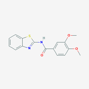 molecular formula C16H14N2O3S B390075 N-(1,3-benzothiazol-2-yl)-3,4-dimethoxybenzamide CAS No. 312514-87-7