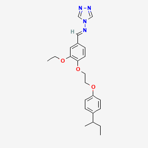 N-{4-[2-(4-sec-butylphenoxy)ethoxy]-3-ethoxybenzylidene}-4H-1,2,4-triazol-4-amine