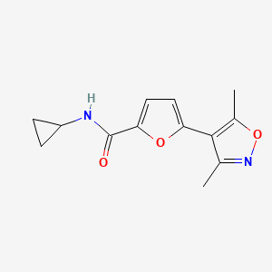 N-cyclopropyl-5-(3,5-dimethyl-1,2-oxazol-4-yl)furan-2-carboxamide