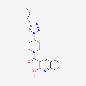 2-methoxy-3-{[4-(4-propyl-1H-1,2,3-triazol-1-yl)piperidin-1-yl]carbonyl}-6,7-dihydro-5H-cyclopenta[b]pyridine