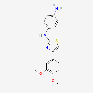 N1-[4-(3,4-DIMETHOXYPHENYL)-1,3-THIAZOL-2-YL]BENZENE-1,4-DIAMINE