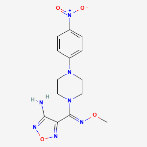 4-[(Z)-(METHOXYIMINO)[4-(4-NITROPHENYL)PIPERAZIN-1-YL]METHYL]-1,2,5-OXADIAZOL-3-AMINE