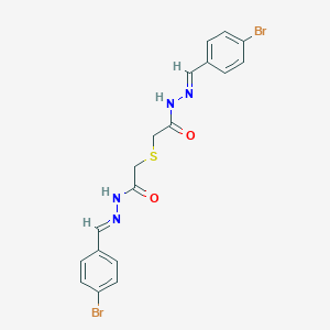 N'-(4-bromobenzylidene)-2-({2-[2-(4-bromobenzylidene)hydrazino]-2-oxoethyl}sulfanyl)acetohydrazide