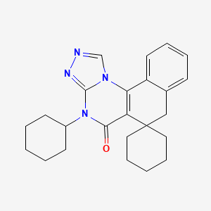 4-cyclohexyl-4H-spiro[benzo[h][1,2,4]triazolo[4,3-a]quinazoline-6,1'-cyclohexan]-5(7H)-one