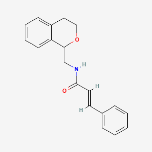 molecular formula C19H19NO2 B3900906 N-(3,4-dihydro-1H-isochromen-1-ylmethyl)-3-phenylacrylamide 