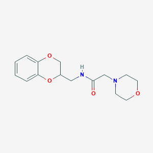 N-(2,3-dihydro-1,4-benzodioxin-2-ylmethyl)-2-(morpholin-4-yl)acetamide