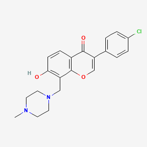 molecular formula C21H21ClN2O3 B3900970 3-(4-chlorophenyl)-7-hydroxy-8-[(4-methyl-1-piperazinyl)methyl]-4H-chromen-4-one 