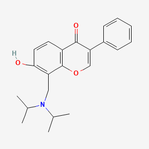 8-[(diisopropylamino)methyl]-7-hydroxy-3-phenyl-4H-chromen-4-one