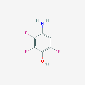 molecular formula C6H4F3NO B039010 4-Amino-2,3,6-trifluorophenol CAS No. 124879-31-8