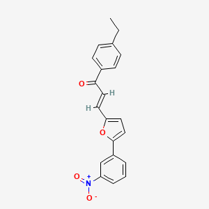 1-(4-ethylphenyl)-3-[5-(3-nitrophenyl)-2-furyl]-2-propen-1-one